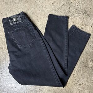 Versace jeans couture black high waisted 90s jeans size 30